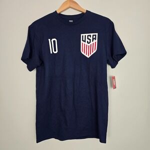 NWT Christian Pulisic #10 Official USA Soccer Crest Shirt Size Mens Medium